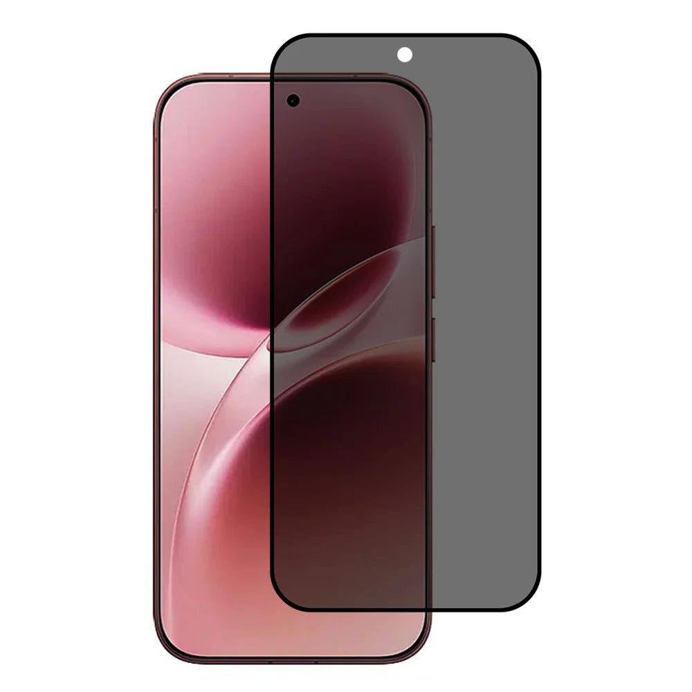 For vivo V70 5G Anti Spy Privacy Screen Protector 2.5D Arc Edge Full Glue Full Cover High Aluminium-silicon Glass Film (Fingerprint Unlock) - Black - 1