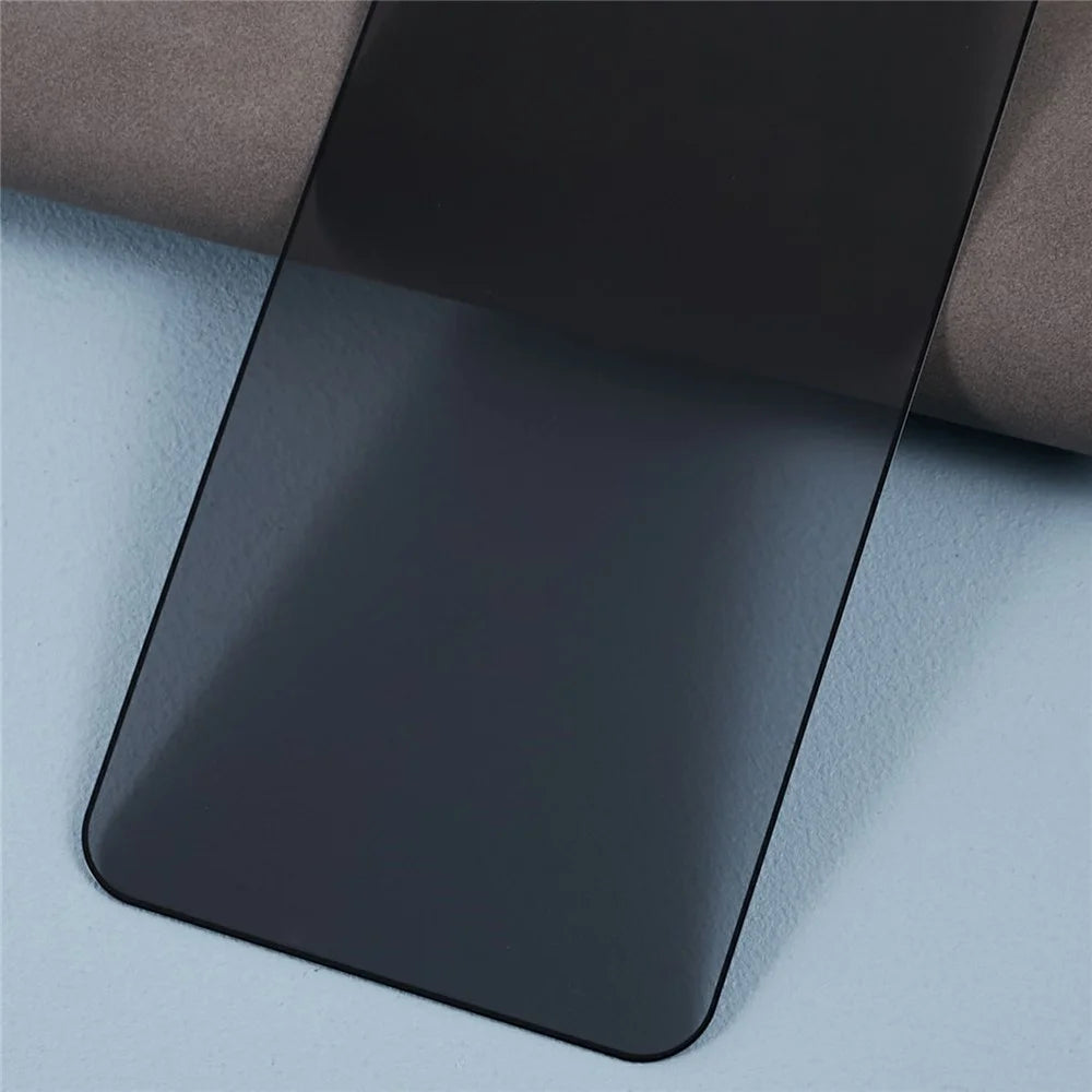 For Realme Neo8 5G Anti Spy Privacy Screen Protector 2.5D Arc Edge Full Glue Full Cover High Aluminium-silicon Glass Film (Fingerprint Unlock) - Black - 7