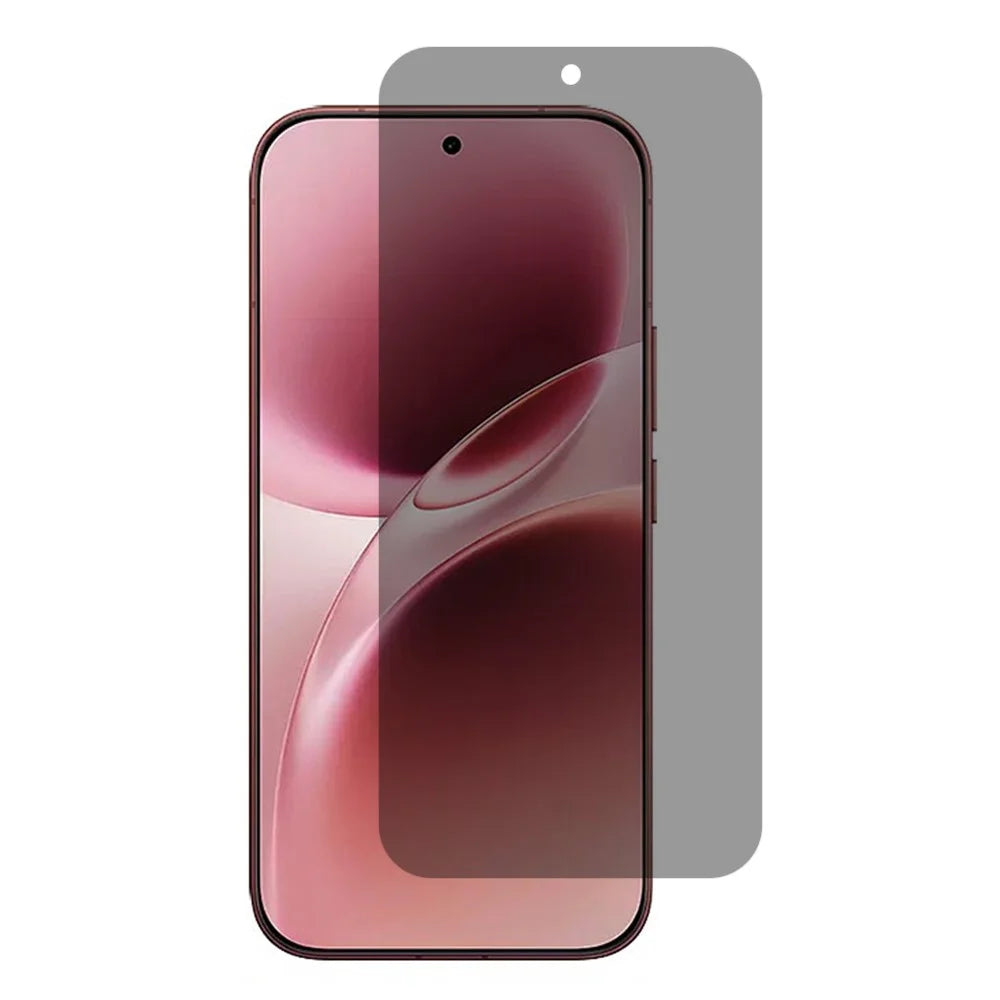 For vivo V70 5G 2.5D Arc Edge Anti Spy Full Screen Protector High Aluminium-silicon Glass Film (Fingerprint Unlock) - Black - 1