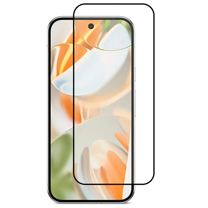 For Infinix Note 60 Pro 5G Tempered Glass Silk Printing Side Glue Full Coverage Screen Protector - Black - 1