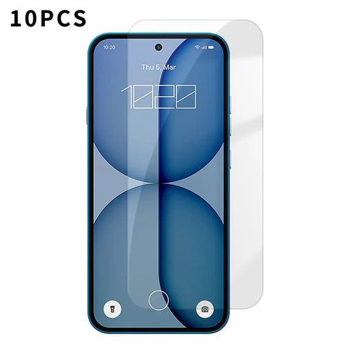 For Nothing Phone (4a) 10Pcs HD Screen Protector High Aluminium-silicon Anti-fingerprint Tempered Glass Film (Not Complete Covering) - As Shown - 1