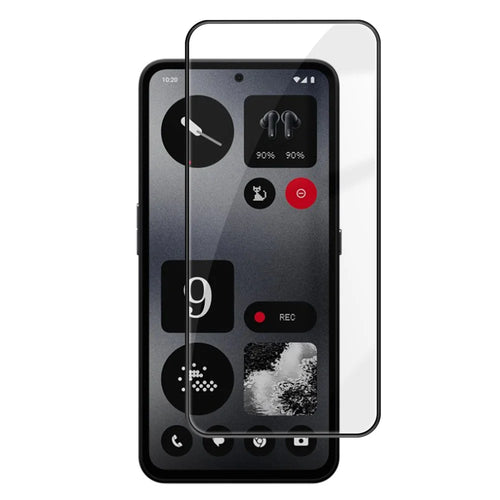 For Nothing CMF Phone 1 HD Full Screen Protector Silk Printing Black Edge High Aluminium-silicon Glass Film - As Shown - 1