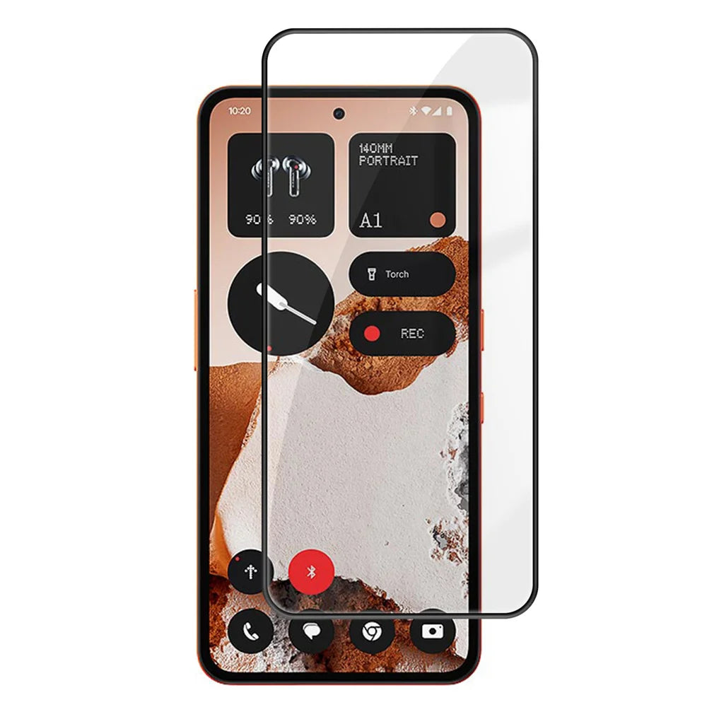 For Nothing CMF Phone 2 Pro HD Full Screen Protector Silk Printing Black Edge High Aluminium-silicon Glass Film - As Shown - 1