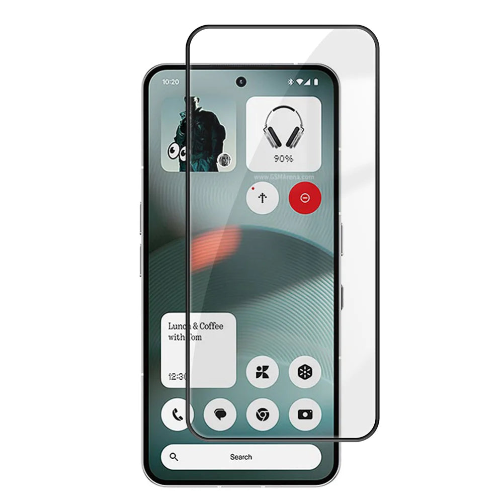 For Nothing Phone (3) 5G HD Full Screen Protector Silk Printing Black Edge High Aluminium-silicon Glass Film - As Shown - 1