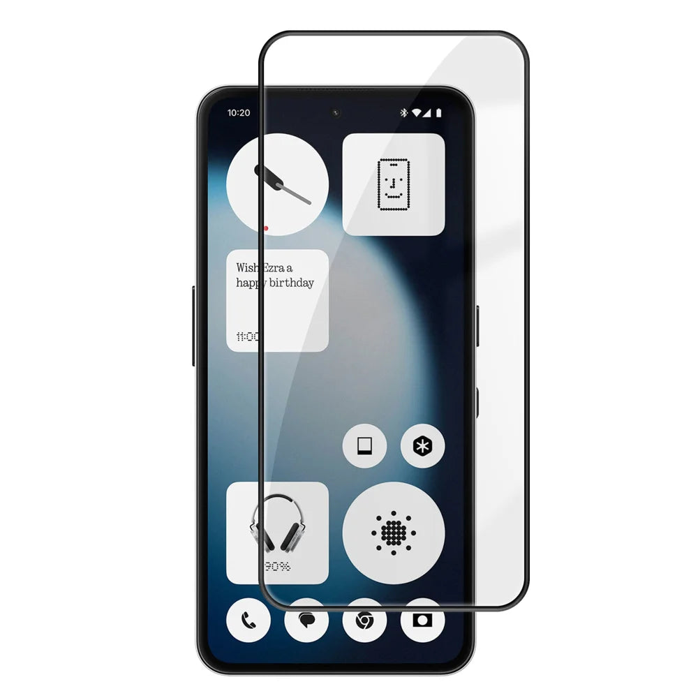 For Nothing Phone (3a) Lite 5G HD Full Screen Protector Silk Printing Black Edge High Aluminium-silicon Glass Film - As Shown - 1