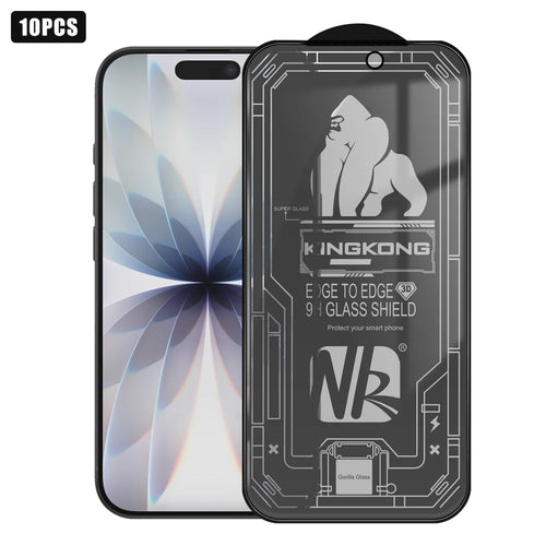 For iPhone 17 10Pcs 28 Degree Anti-Spy Full Screen Protector 3D Large Arc Edge High Aluminium-silicon Glass Film - Black - 1