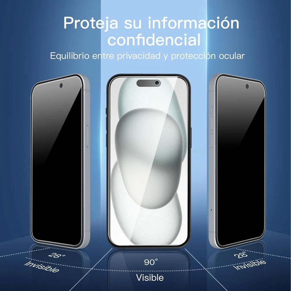For iPhone 17 10Pcs 28 Degree Anti-Spy Full Screen Protector 3D Large Arc Edge High Aluminium-silicon Glass Film - Black - 2