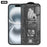 For iPhone 16 10Pcs 28 Degree Anti-Spy Full Screen Protector 3D Large Arc Edge High Aluminium-silicon Glass Film - Black - 1