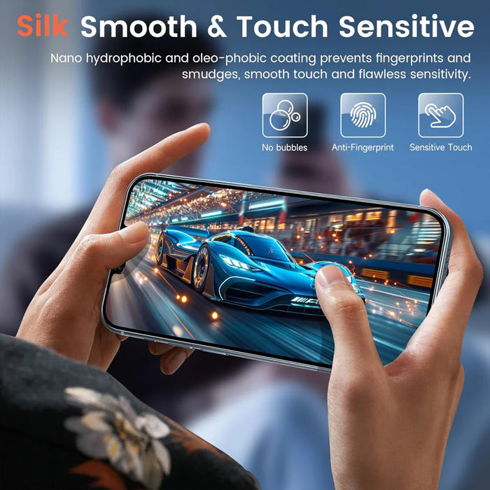 For iPhone 13 Pro 10Pcs 28 Degree Anti-Spy Full Screen Protector 3D Large Arc Edge High Aluminium-silicon Glass Film - Black - 5