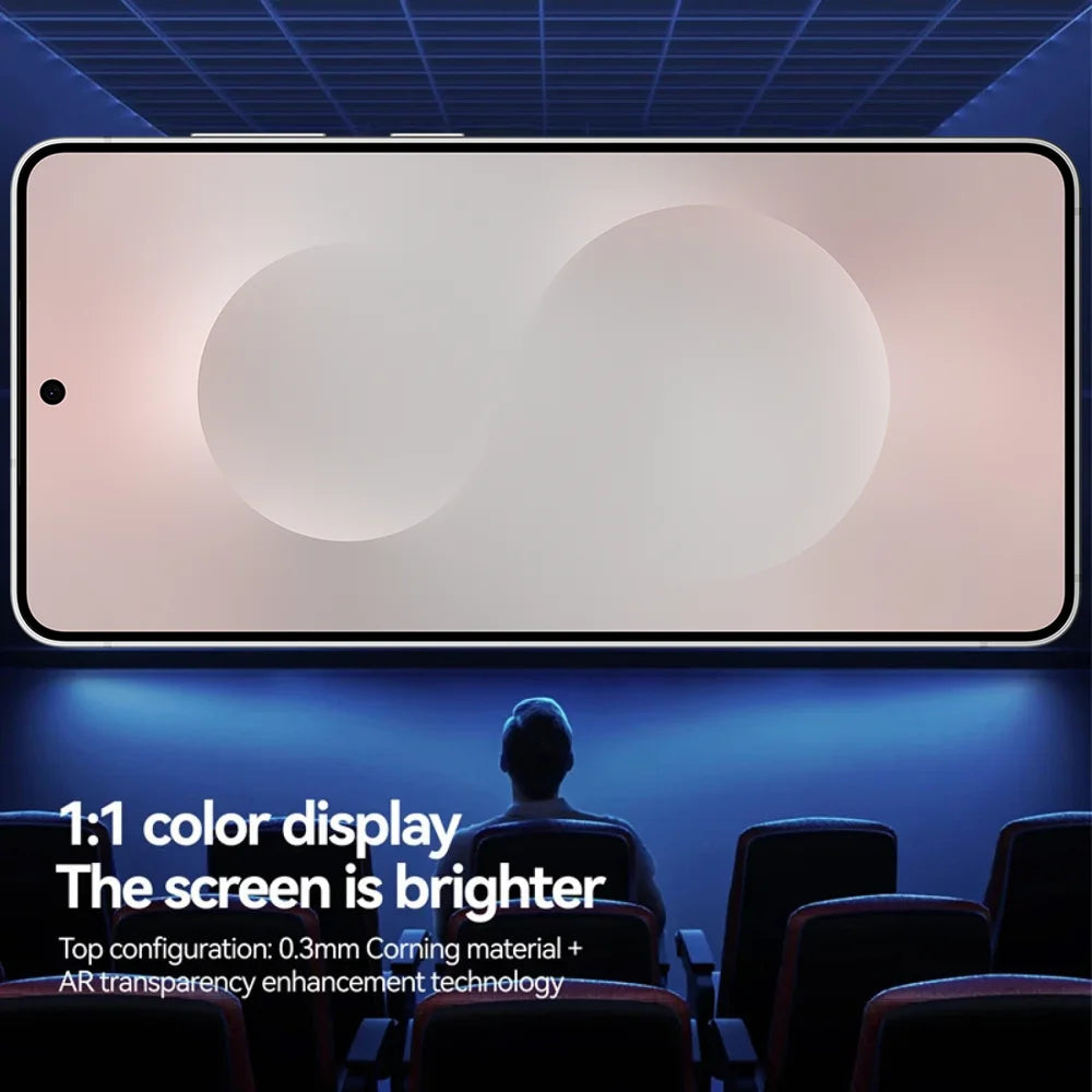For Samsung Galaxy S25 FE 3Pcs Full Screen Protector HD Clear 3D Arc Edge High Aluminium-silicon Glass Film with Dust-Free Installation Tool - Transparent - 5