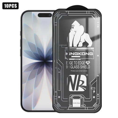 For iPhone 17 10Pcs High Definition Full Screen Protector 3D Large Arc Edge High Aluminium-silicon Glass Film - Transparent - 1