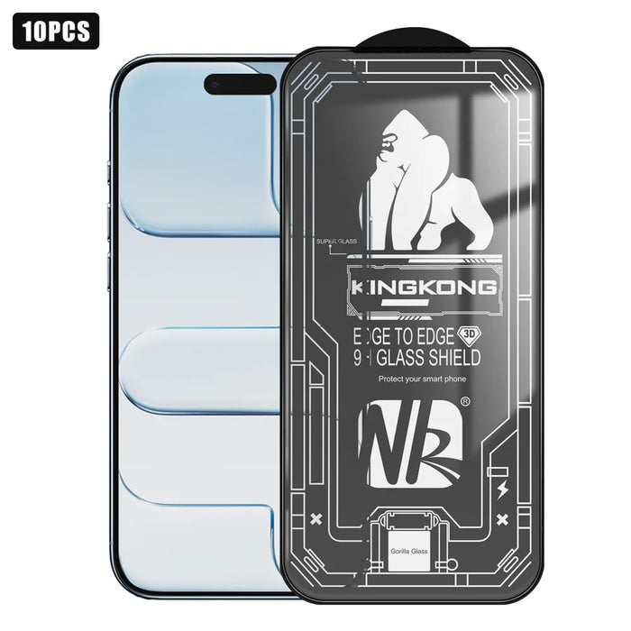 For iPhone Air 10Pcs High Definition Full Screen Protector 3D Large Arc Edge High Aluminium-silicon Glass Film - Transparent - 1