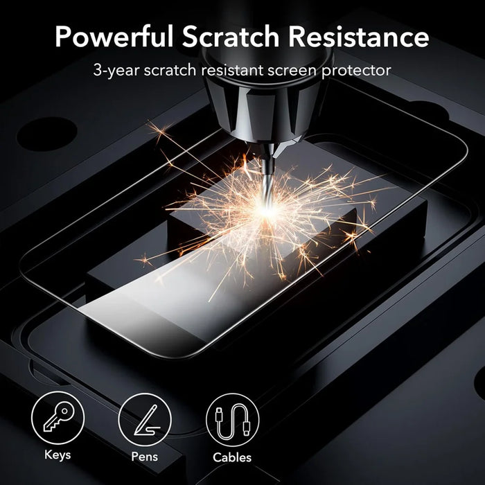 For iPhone 15 Pro Max 10Pcs High Definition Full Screen Protector 3D Large Arc Edge High Aluminium-silicon Glass Film - Transparent - 3