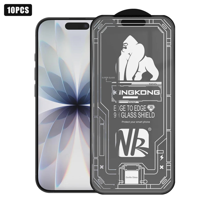 For iPhone 17 10Pcs High Definition Matte Full Screen Protector 3D Large Arc Edge High Aluminium-silicon Glass Film - Transparent - 1