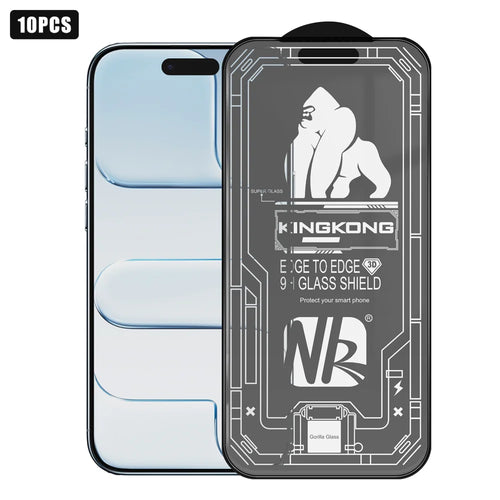 For iPhone Air 10Pcs High Definition Matte Full Screen Protector 3D Large Arc Edge High Aluminium-silicon Glass Film - Transparent - 1