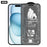 For iPhone 15 10Pcs High Definition Matte Full Screen Protector 3D Large Arc Edge High Aluminium-silicon Glass Film - Transparent - 1