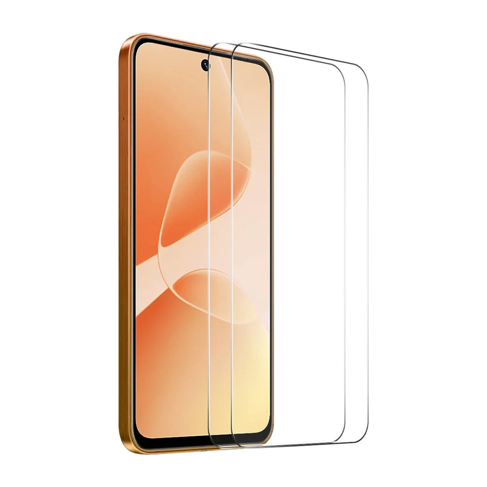ENKAY HAT PRINCE For Infinix Smart 20 4G   2Pcs Screen Protector 9H Clear Full Glue High Aluminum-Silicon Glass Film (NOT Complete Covering) - Transparent - 1