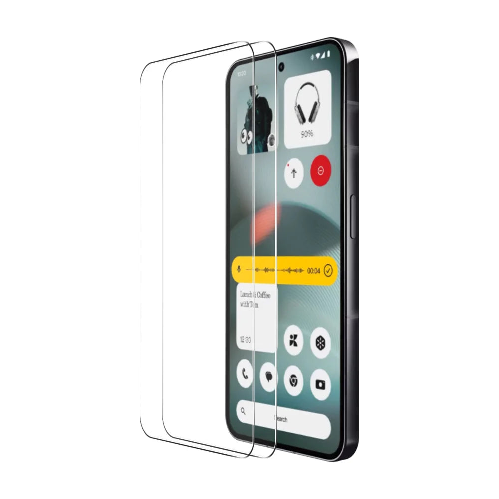 ENKAY HAT PRINCE For Nothing Phone (4a) Pro / Nothing Phone (4a)   2Pcs Screen Protector 9H Clear Full Glue High Aluminum-Silicon Glass Film (NOT Complete Covering) - Transparent - 1