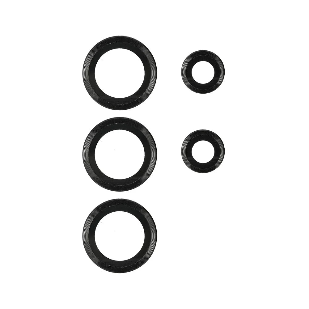 For Samsung Galaxy S26 Ultra 1 Set Camera Lens Protector Metal Frame + Tempered Glass Lens Film - Titanium Black - 2