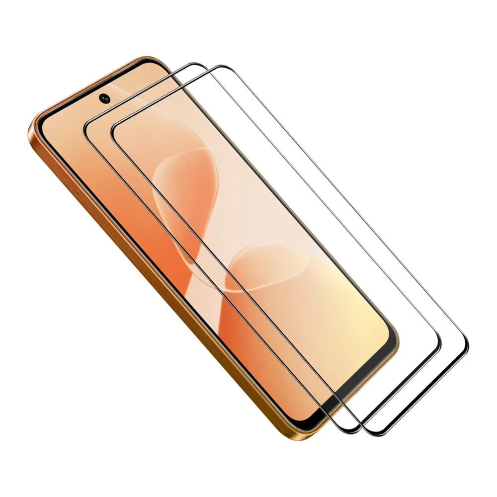 ENKAY HAT PRINCE For Infinix Smart 20 4G   2Pcs Screen Protector 9H Silk Printing 0.26mm Full Glue Full Coverage Tempered Glass Film - Transparent - 1