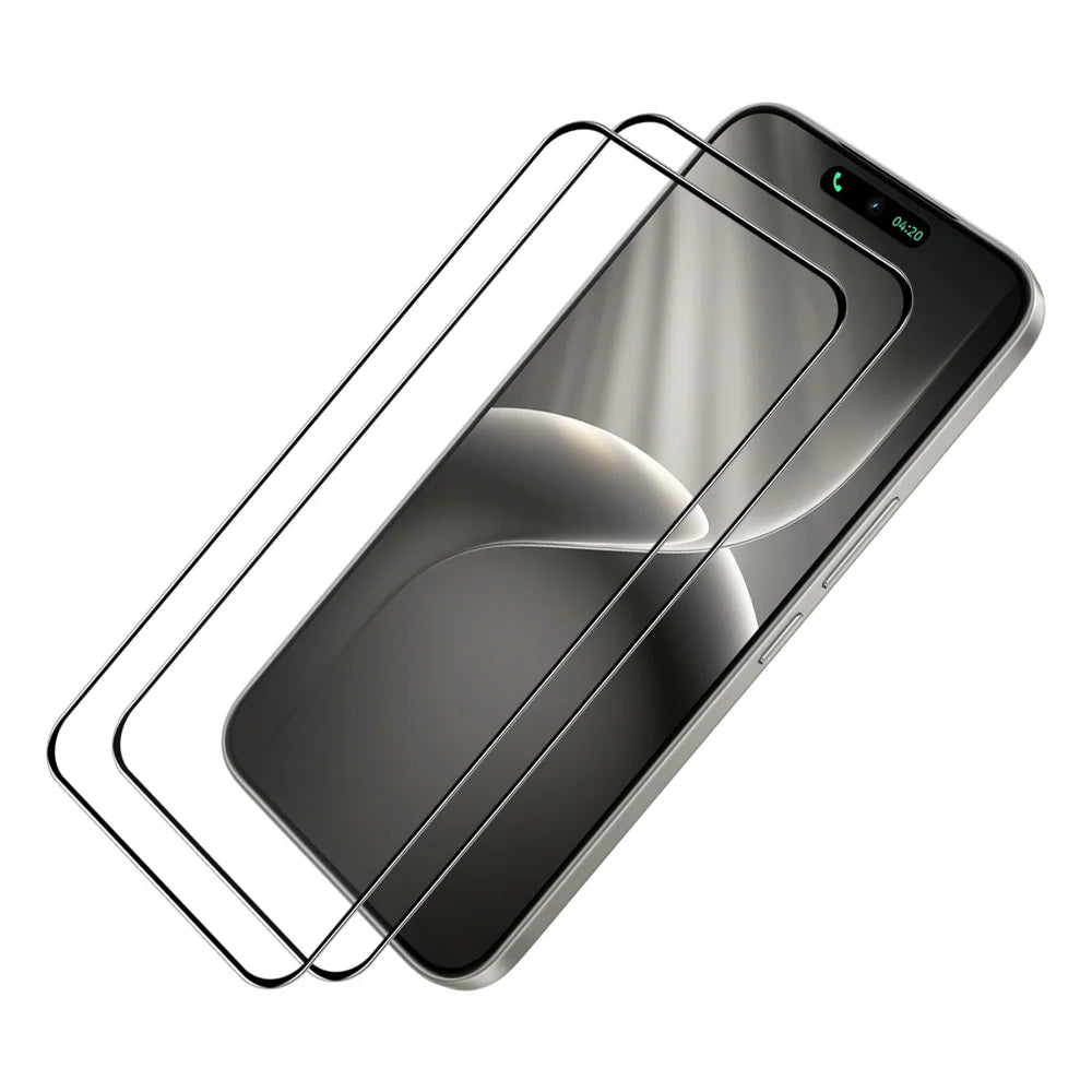 ENKAY HAT PRINCE For TECNO Camon 50 4G   2Pcs Screen Protector 9H Silk Printing 0.26mm Full Glue Full Coverage Tempered Glass Film - Transparent - 1