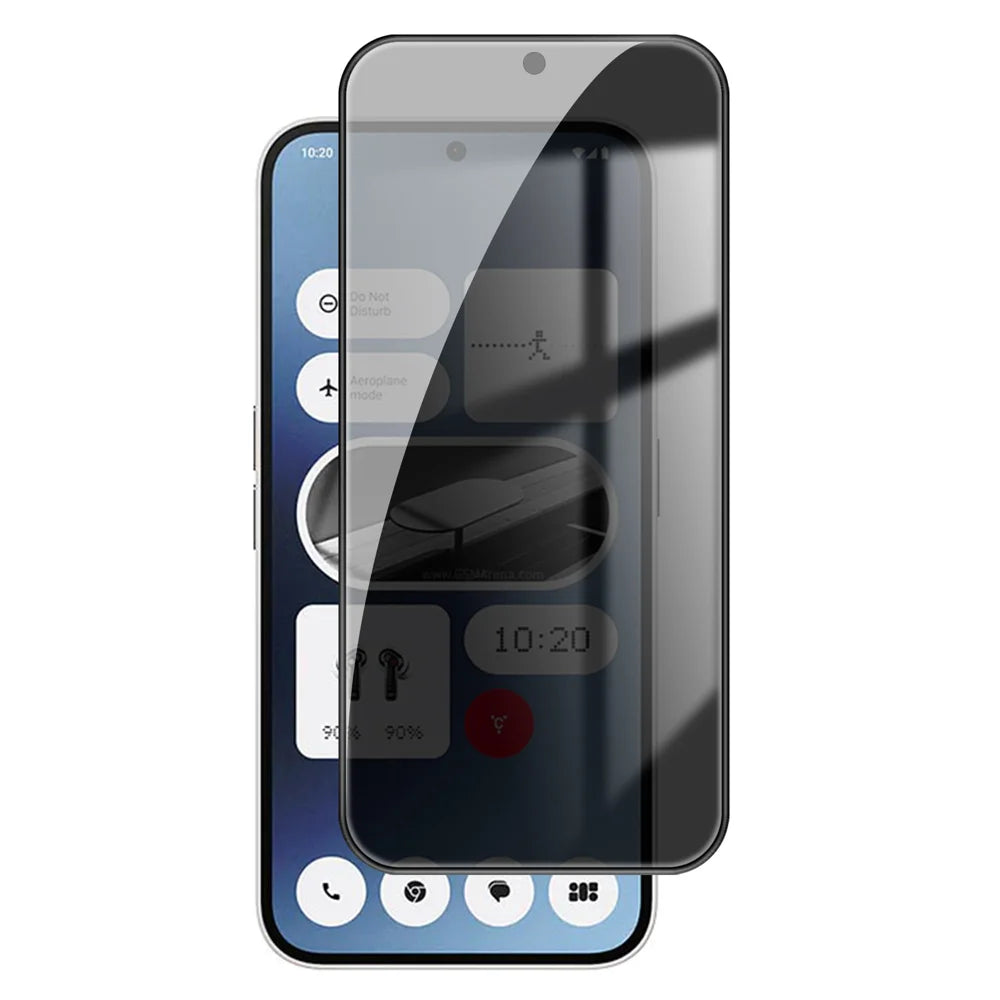 For Nothing Phone (2a) Anti Spy Privacy Full Screen Protector Black Edge High Aluminium-silicon Glass Film - As Shown - 1