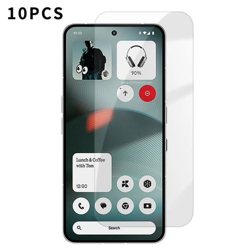 For Nothing Phone (3) 5G 10Pcs HD Screen Protector High Aluminium-silicon Anti-fingerprint Tempered Glass Film (Not Complete Covering) - As Shown - 1