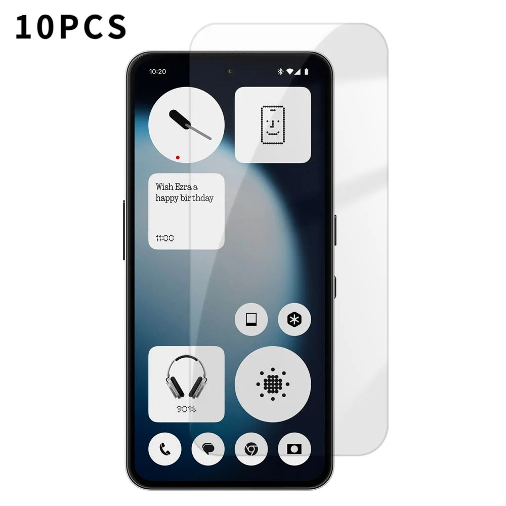 For Nothing Phone (3a) Lite 5G 10Pcs HD Screen Protector High Aluminium-silicon Anti-fingerprint Tempered Glass Film (Not Complete Covering) - As Shown - 1