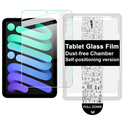IMAK For iPad mini (2024)  /  (2021) Tempered Glass Full Screen Protector with Dust-free Installation Tool - Transparent - 1