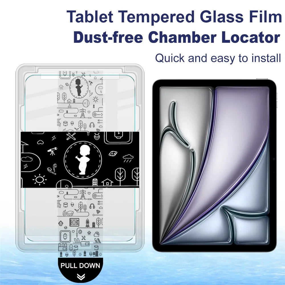 IMAK For iPad Air 11 (2025) Tempered Glass Full Screen Protector with Dust-free Installation Tool - Transparent - 3