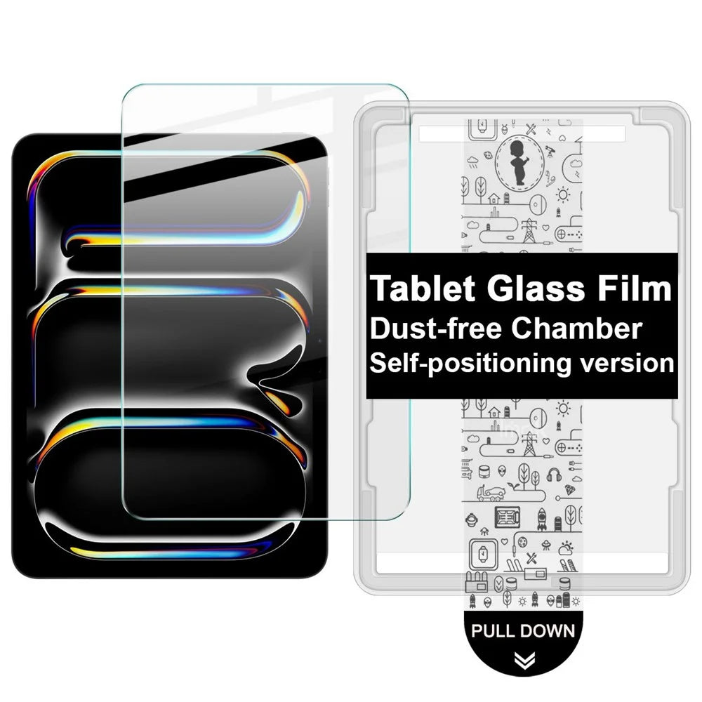 IMAK For iPad Pro 13 (2025)  /  (2024) Tempered Glass Full Screen Protector with Dust-free Installation Tool - Transparent - 1