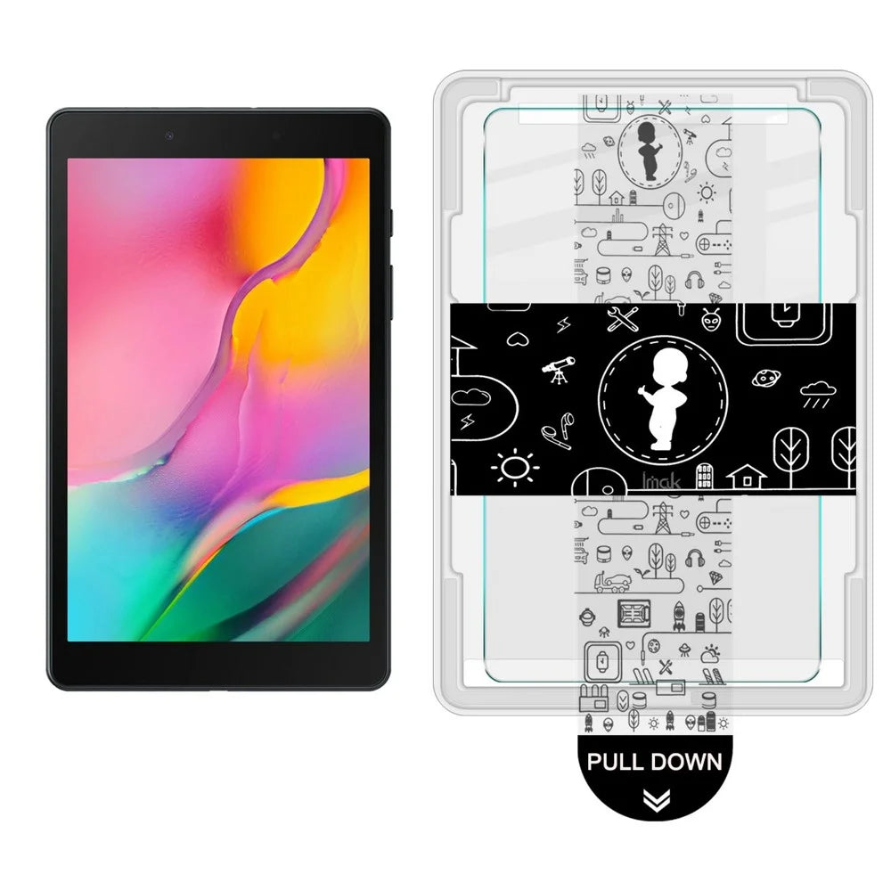IMAK For Samsung Galaxy Tab A 8.0 (2019) Tempered Glass Full Screen Protector with Dust-free Installation Tool - Transparent - 2