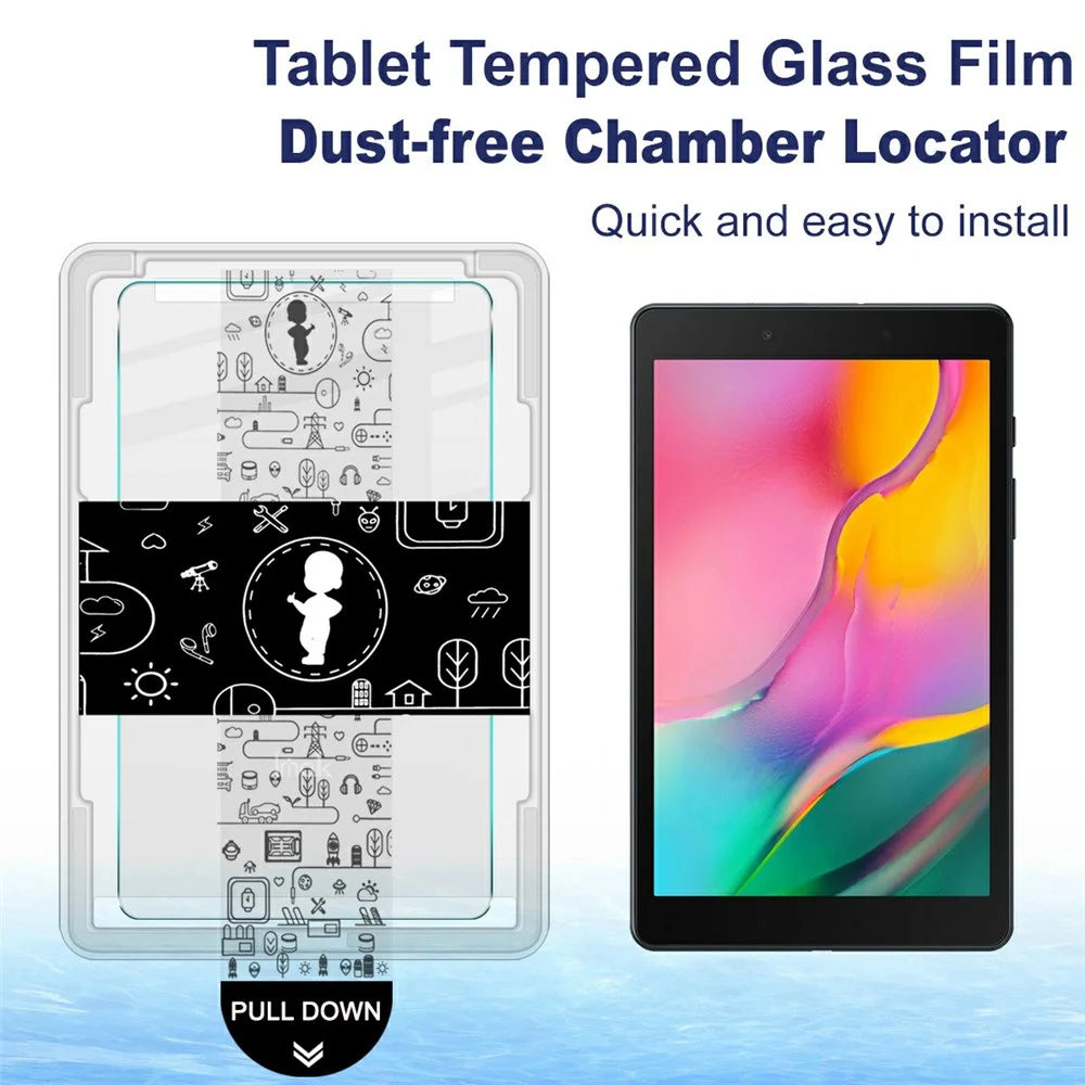 IMAK For Samsung Galaxy Tab A 8.0 (2019) Tempered Glass Full Screen Protector with Dust-free Installation Tool - Transparent - 3