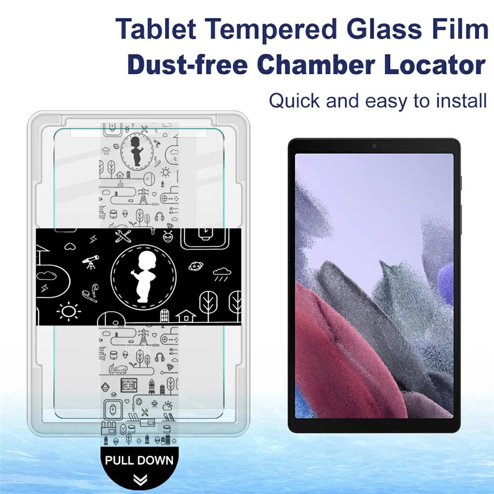 IMAK For Samsung Galaxy Tab A7 Lite 8.7-inch Tempered Glass Full Screen Protector with Dust-free Installation Tool - Transparent - 3