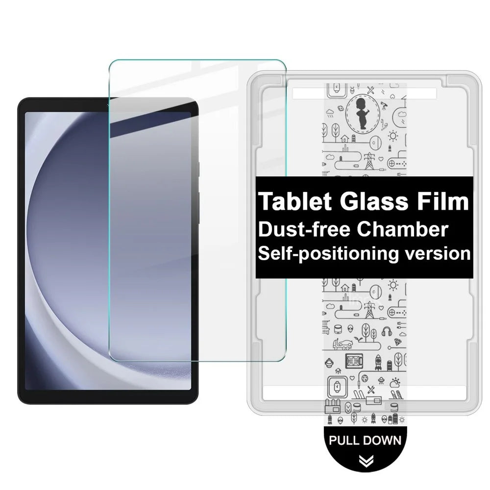 IMAK For Samsung Galaxy Tab A9 Tempered Glass Full Screen Protector with Dust-free Installation Tool - Transparent - 1
