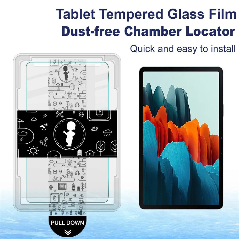 IMAK For Samsung Galaxy Tab S7 Tempered Glass Full Screen Protector with Dust-free Installation Tool - Transparent - 3
