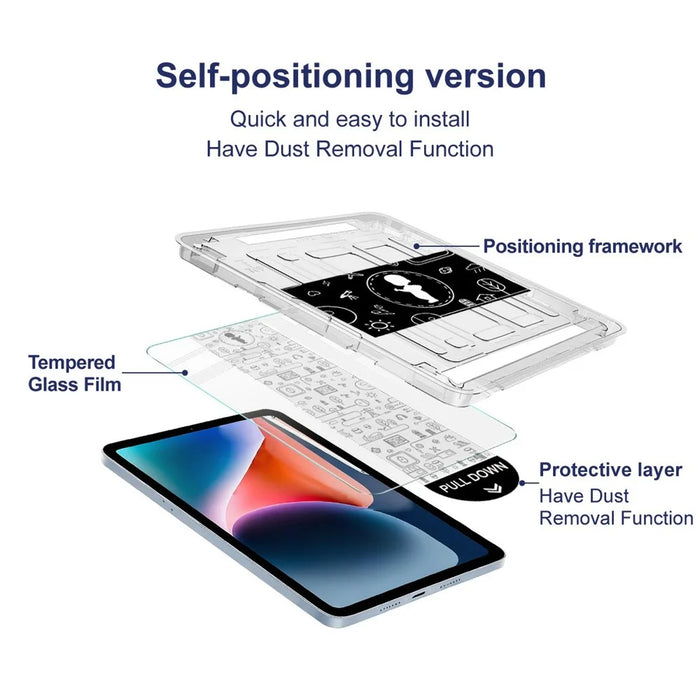 IMAK For Samsung Galaxy Tab A8 10.5 (2021) Tempered Glass Full Screen Protector with Dust-free Installation Tool - Transparent - 7