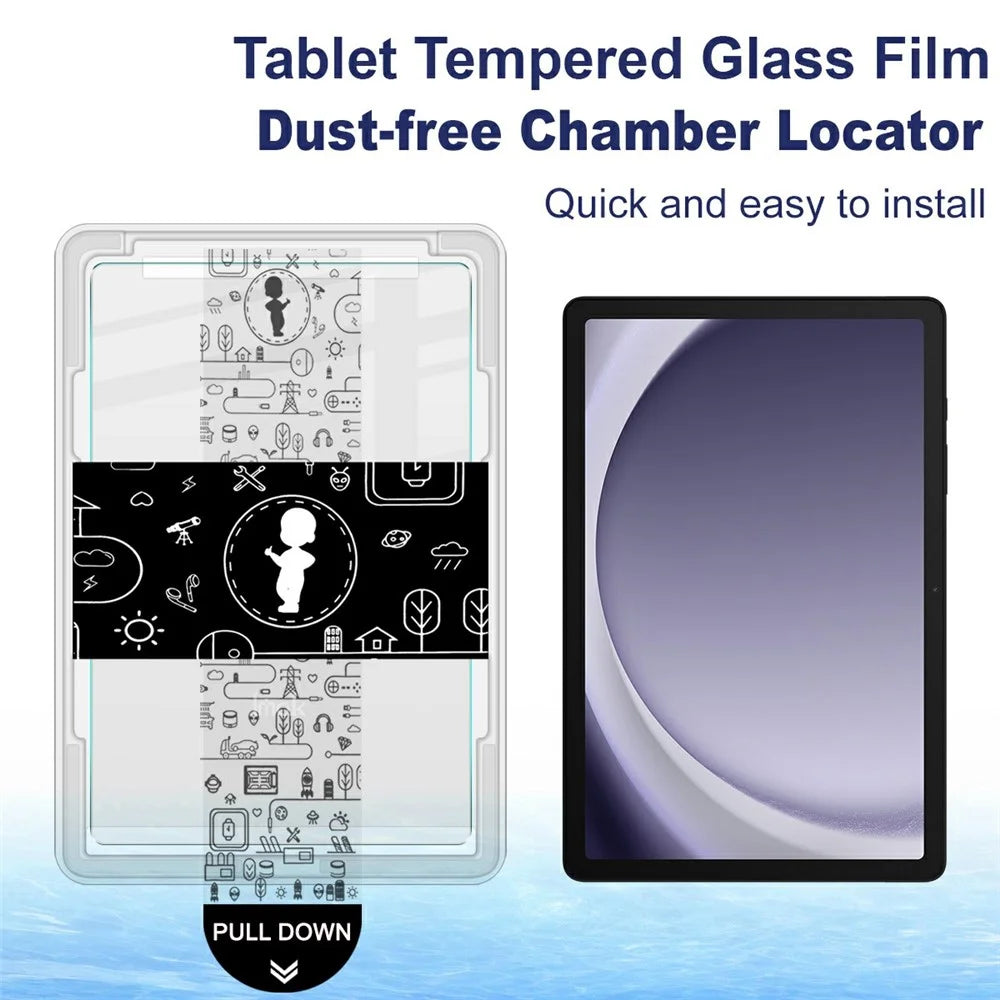 IMAK For Samsung Galaxy Tab A9+ Tempered Glass Full Screen Protector with Dust-free Installation Tool - Transparent - 3