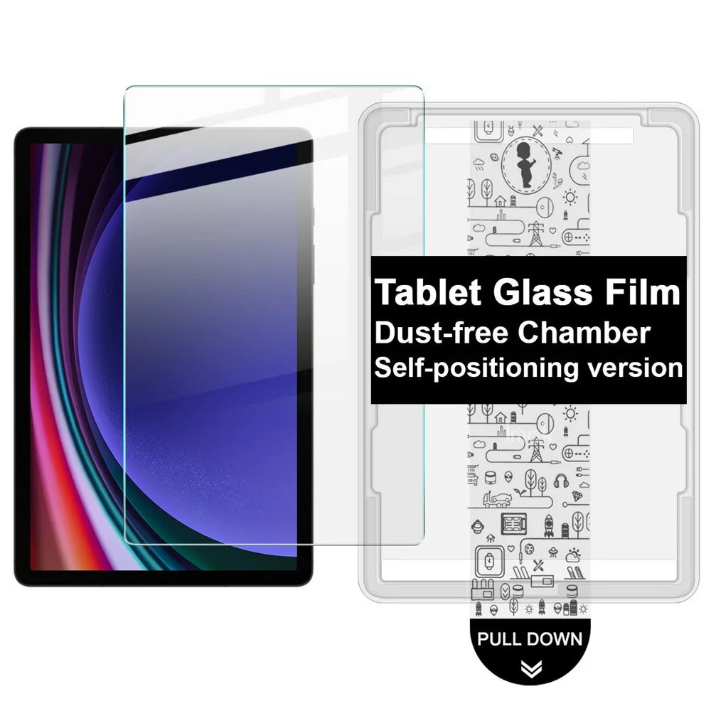 IMAK For Samsung Galaxy Tab S9  /  S10 FE Tempered Glass Full Screen Protector with Dust-free Installation Tool - Transparent - 1