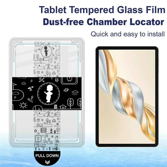IMAK For Honor Pad X9a  /  Pad X8 Pro  /  Pad X9 Pro Tempered Glass Full Screen Protector with Dust-free Installation Tool - Transparent - 3