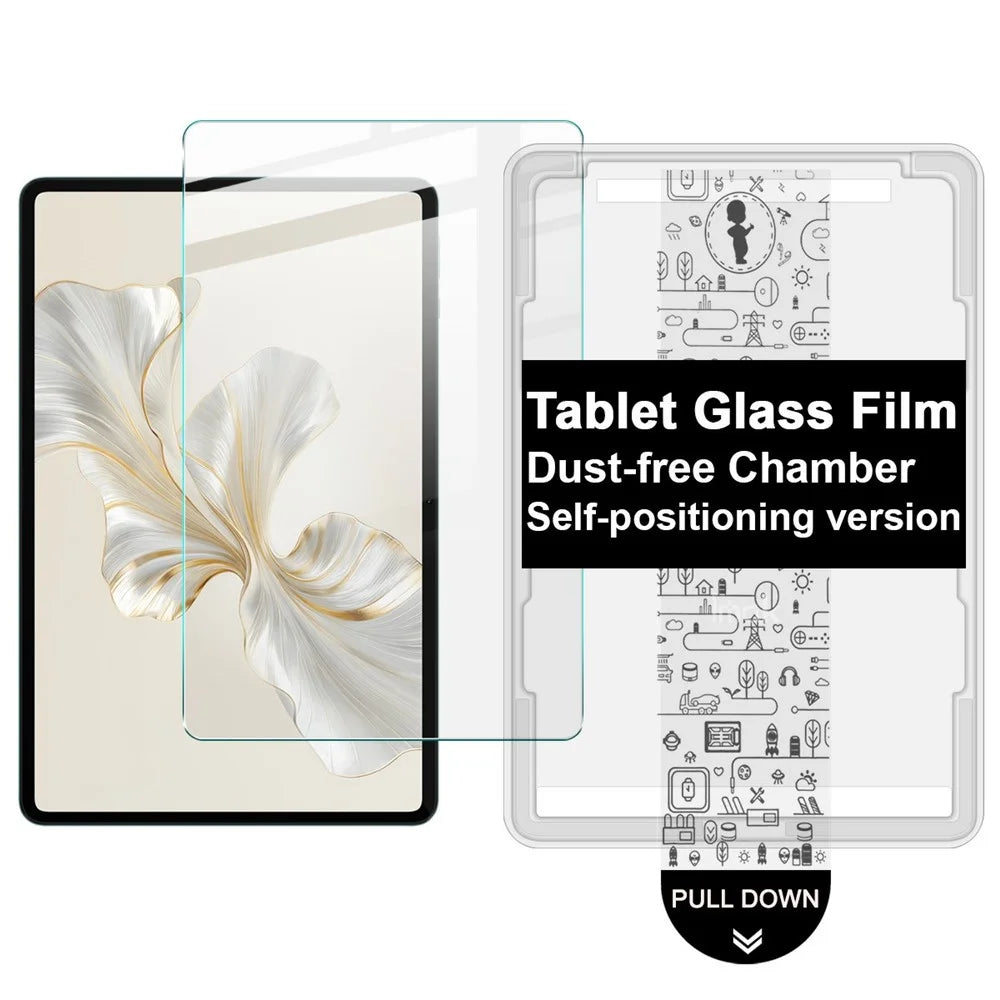 IMAK For Honor Pad 9 Tempered Glass Full Screen Protector with Dust-free Installation Tool - Transparent - 1