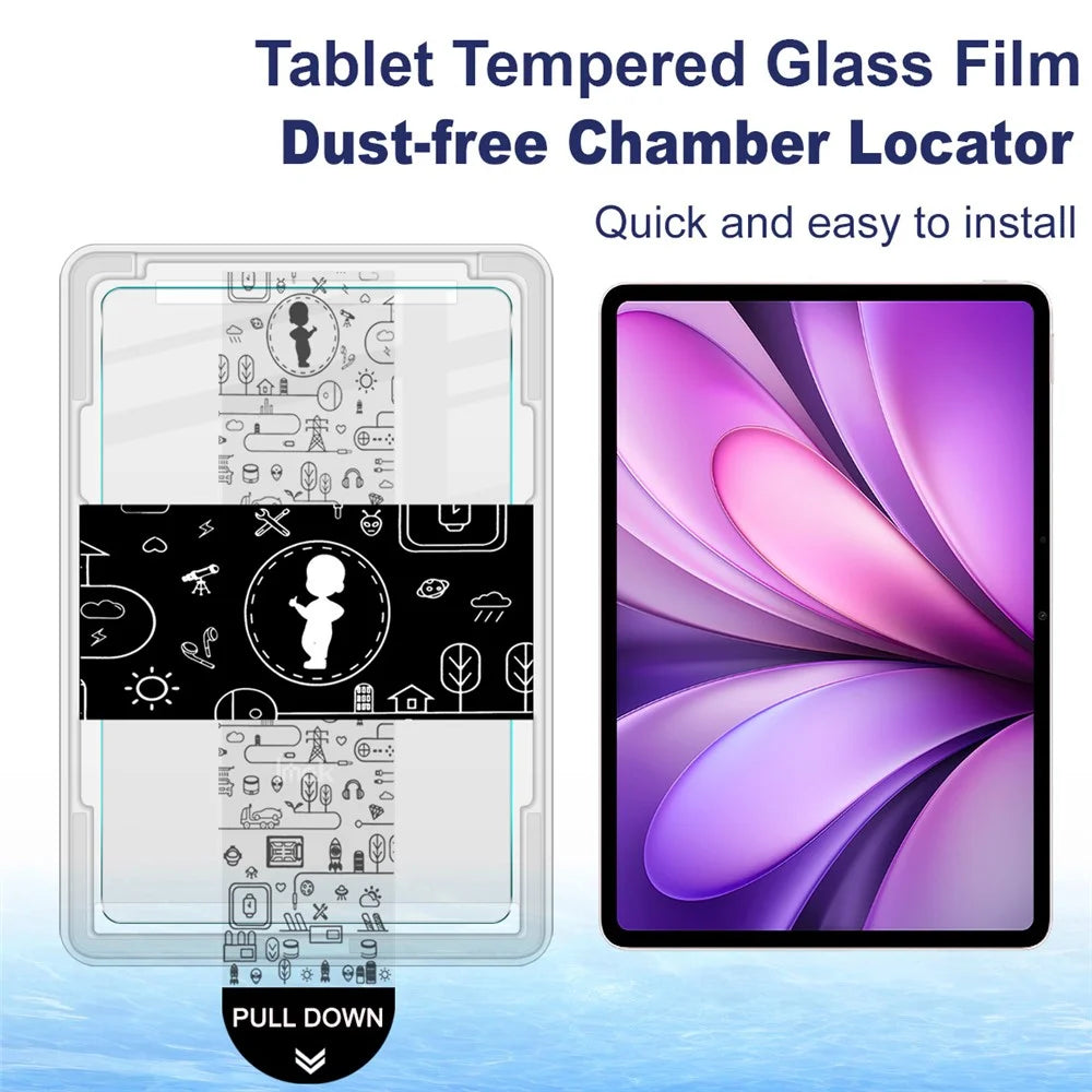 IMAK For vivo Pad2  /  Pad3  /  Pad5  /  Oppo Pad 5 Tempered Glass Full Screen Protector with Dust-free Installation Tool - Transparent - 2