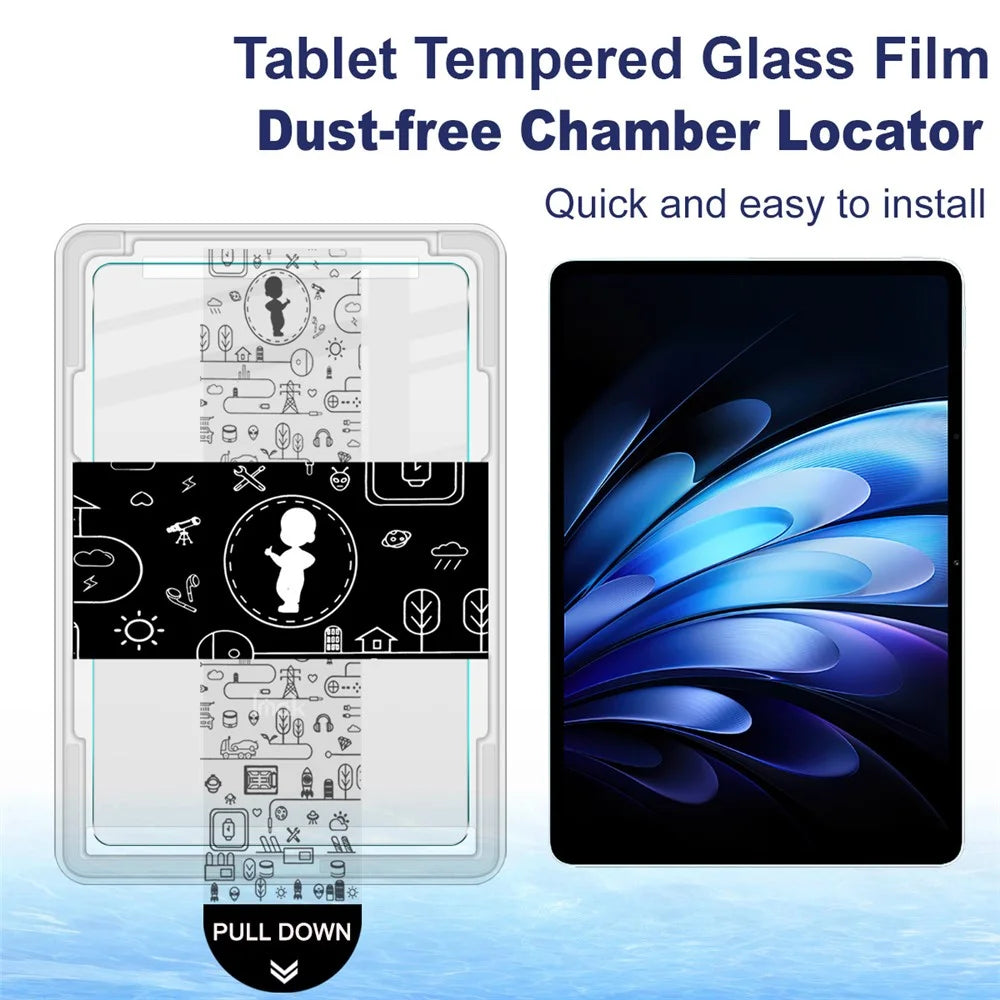 IMAK For vivo Pad3 Pro  /  vivo Pad5 Pro Tempered Glass Full Screen Protector with Dust-free Installation Tool - Transparent - 2
