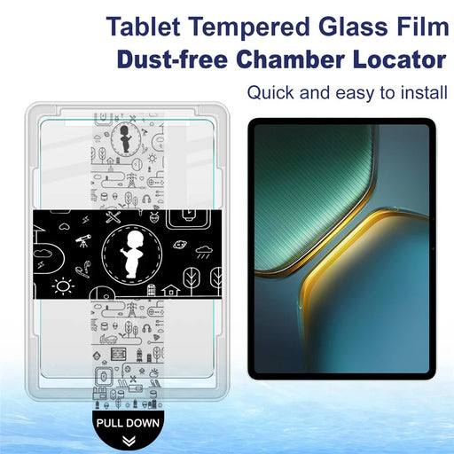 IMAK For vivo IQOO Pad5  /  Pad5e  /  iQOO Pad2 Tempered Glass Full Screen Protector with Dust-free Installation Tool - Transparent - 2
