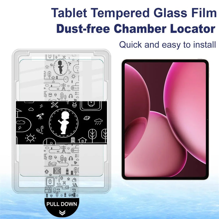 IMAK For Oppo Pad 4 Pro  /  OnePlus Pad 2 Pro Tempered Glass Full Screen Protector with Dust-free Installation Tool - Transparent - 2