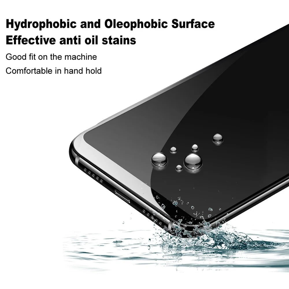 IMAK Pro+ Series For Honor 600 Lite 5G Screen Protector Full Coverage Tempered Glass Film (Fingerprint Unlock) - Transparent - 4