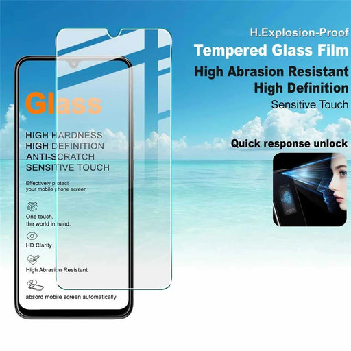IMAK H Series For ZTE nubia V80 Max 4G Tempered Glass Screen Protector Shatter-Proof Protection (Not Complete Coverage) - Transparent - 2