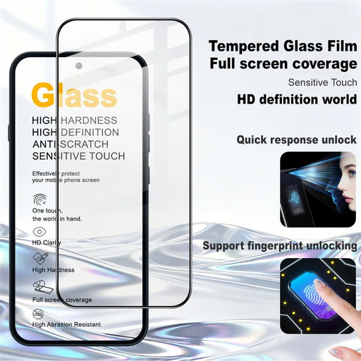 IMAK Pro+ Series For Nothing Phone (4a) Screen Protector Full Coverage Tempered Glass Film (Fingerprint Unlock) - Transparent - 2
