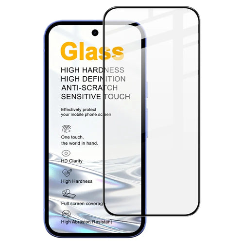 IMAK Pro+ Series For Google Pixel 10a Screen Protector Full Coverage Tempered Glass Film (Fingerprint Unlock) - Transparent - 1