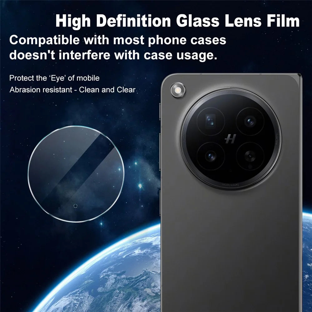 IMAK For Oppo Find N6 5G Camera Lens Protector Slim Tempered Glass Full Coverage Lens Film - Transparent - 2